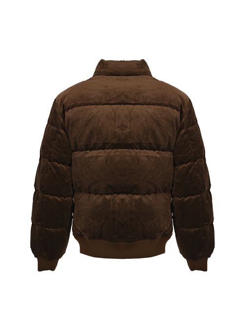 Piumino in velluto di cotone con ricamo logo POLO RALPH LAUREN | 710967785001